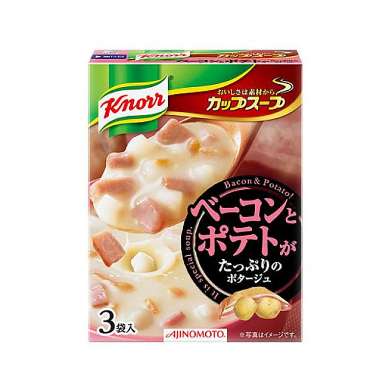 Ajinomoto Instant Soup Ham and Potato Soup 3 Packs 1 each