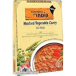 Kitchens of India Pav Bhaji – Mashed Vegetable Curry (Ready-to-Eat), 10 oz box 10 oz