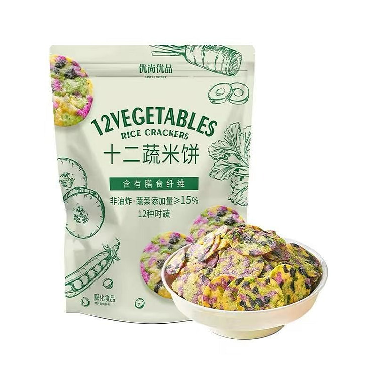 12 vegetable rice cakes 108 g