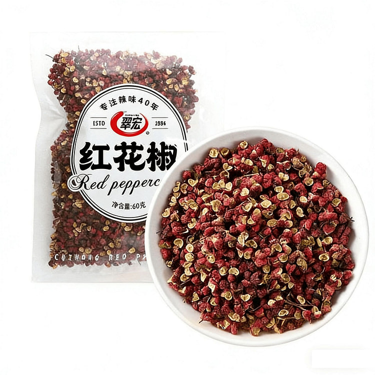翠宏红花椒四川麻椒特麻食用调味料正宗大料家用调味料 60 克
