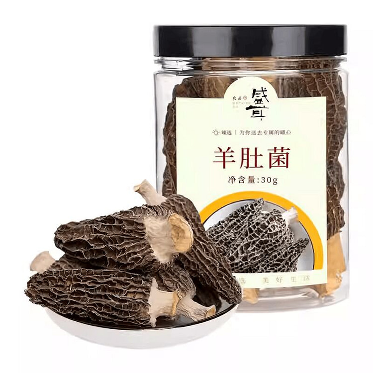 盛耳羊肚菌干货30g菌菇特色火锅食材干货煲汤炖煮 30 克