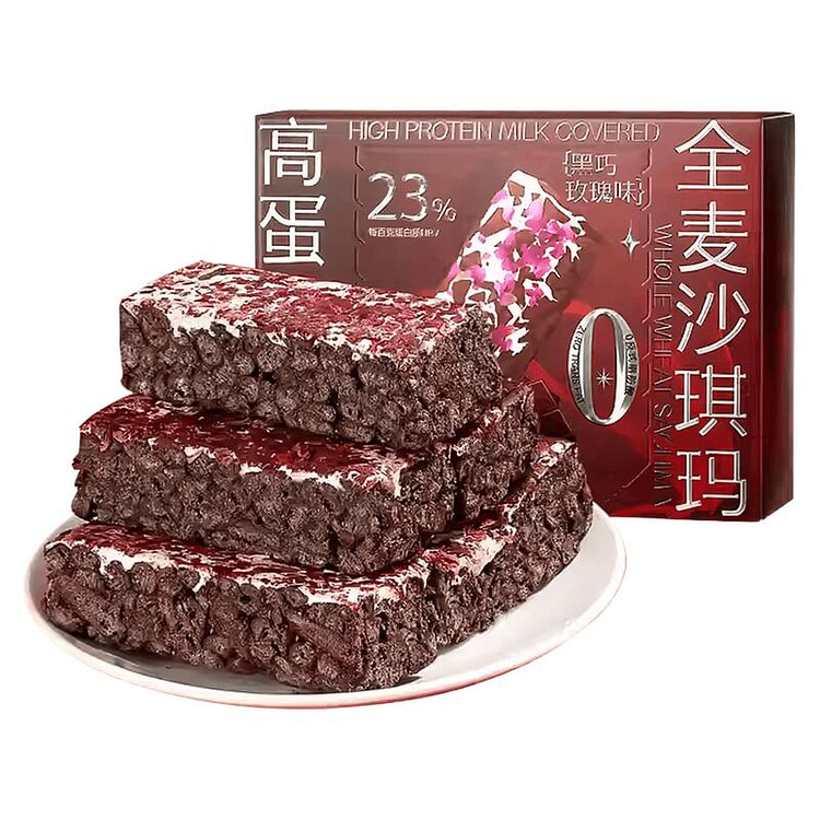 Whole Wheat Protein Dark Chocolate Rose Sachima 168 g