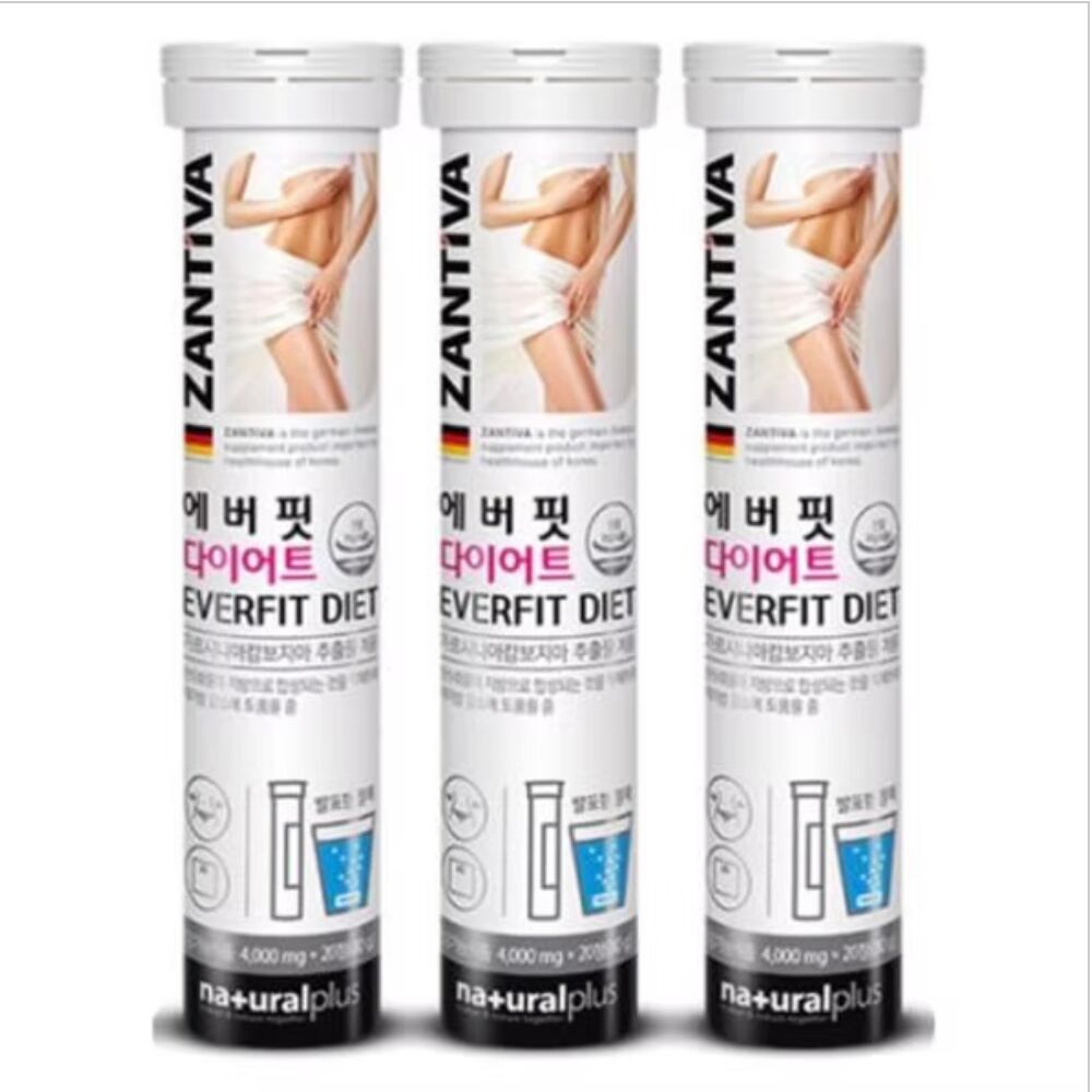 Viên sủi giảm cân Zantiva Everfit Diet/Make in Germany (3 Chai x 20 viên) 3 bottle