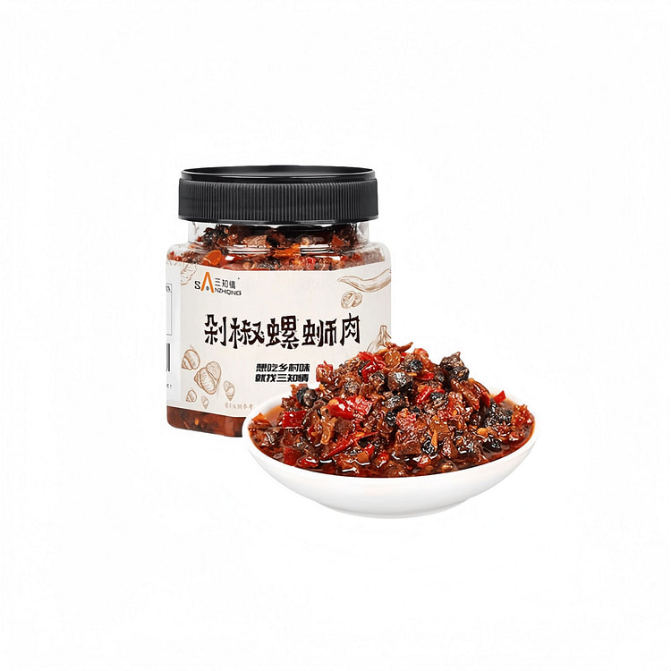 农家特产剁椒螺蛳香辣田螺辣酱拌饭即食280g瓶装 280 克