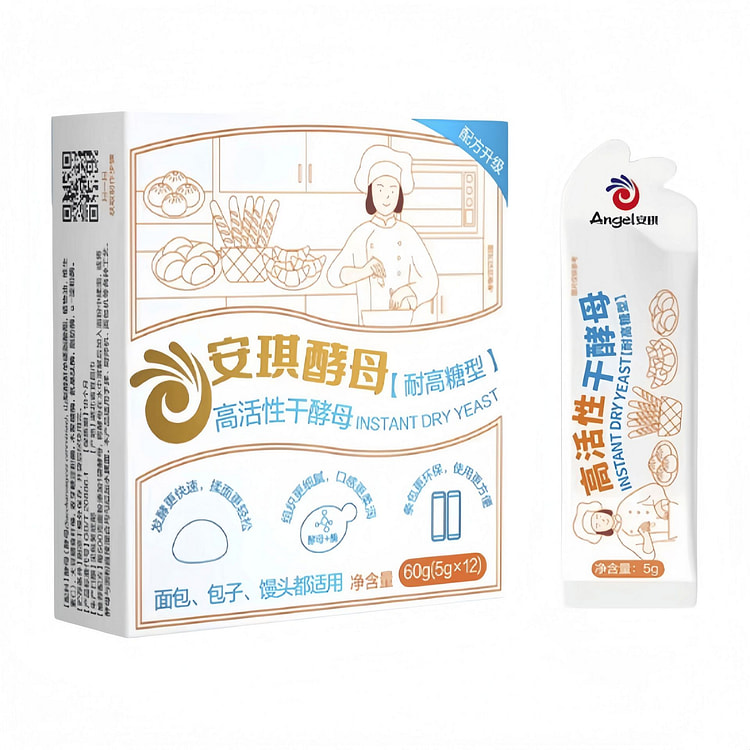 安琪 小白条酵母 5g*12条 60 克