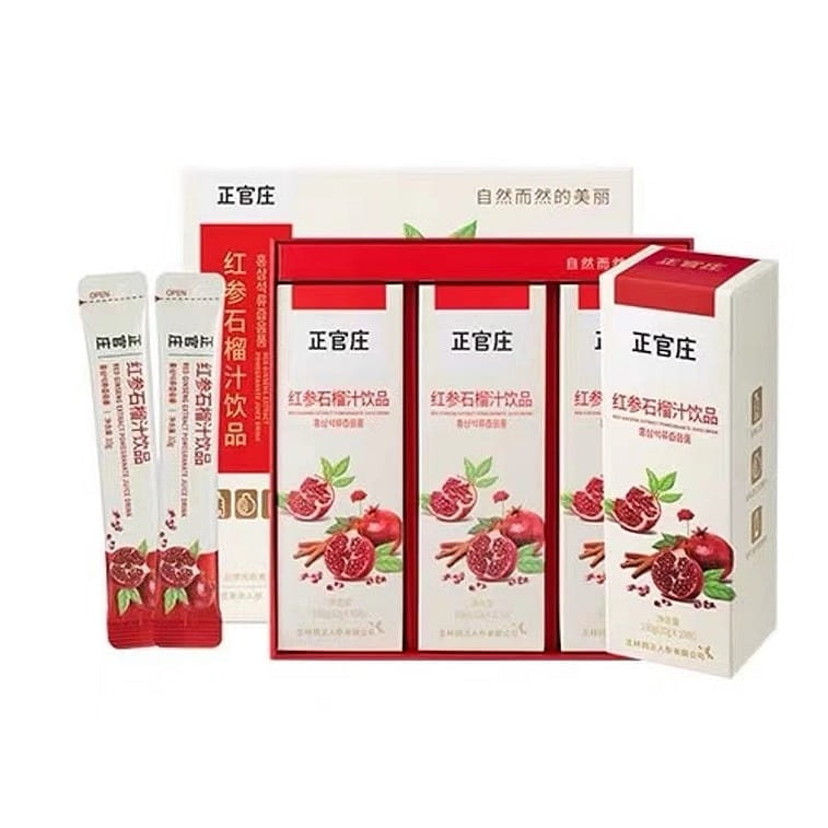 Yang Zi same style Zhengguanzhuang Red Ginseng Pomegranate Juice 10g*30bag/box 1 box