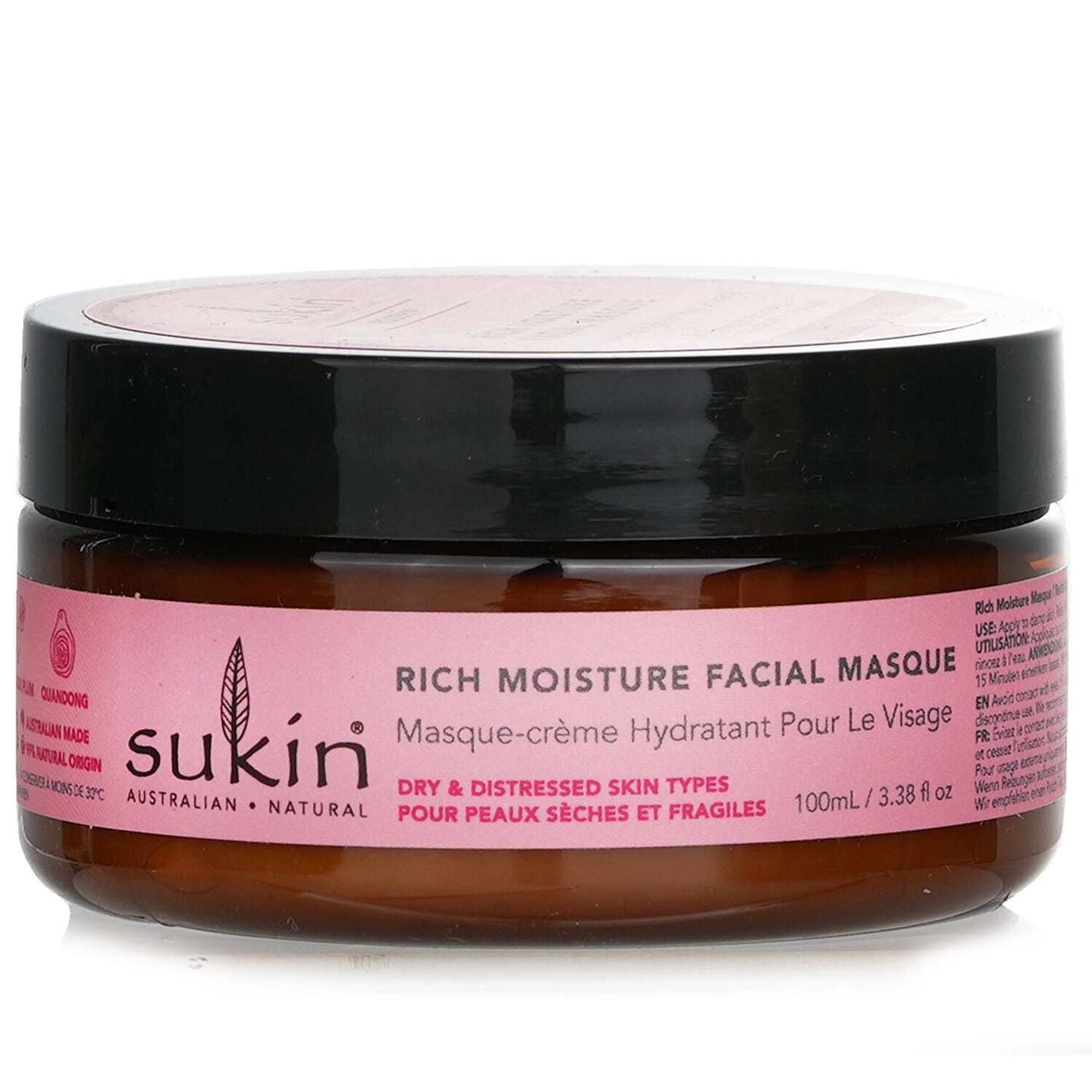 Sukin Rosehip Rich Moisture Facial Masque (Dry & Distressed Skin Types) 100 ml