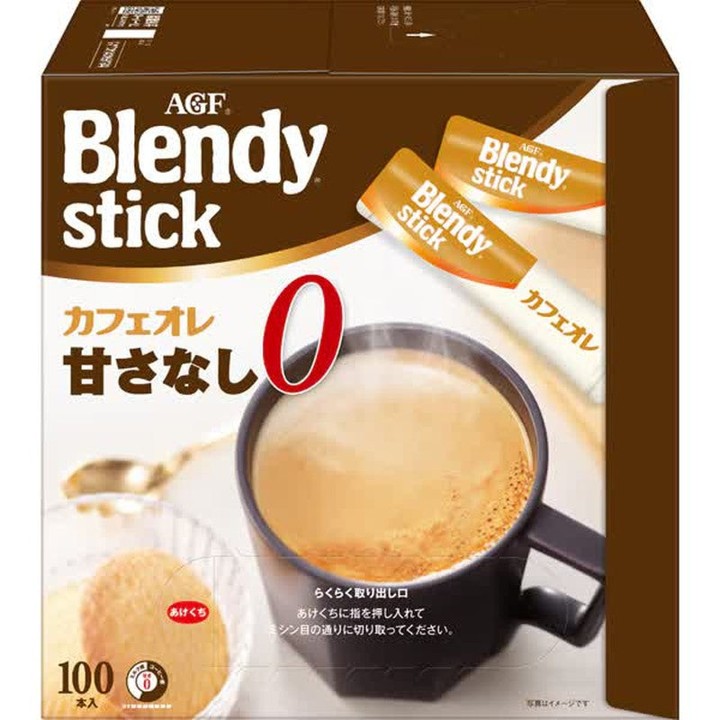 Blendy Stick Cafe au Lait Unsweetened 100 Sticks - Weee!