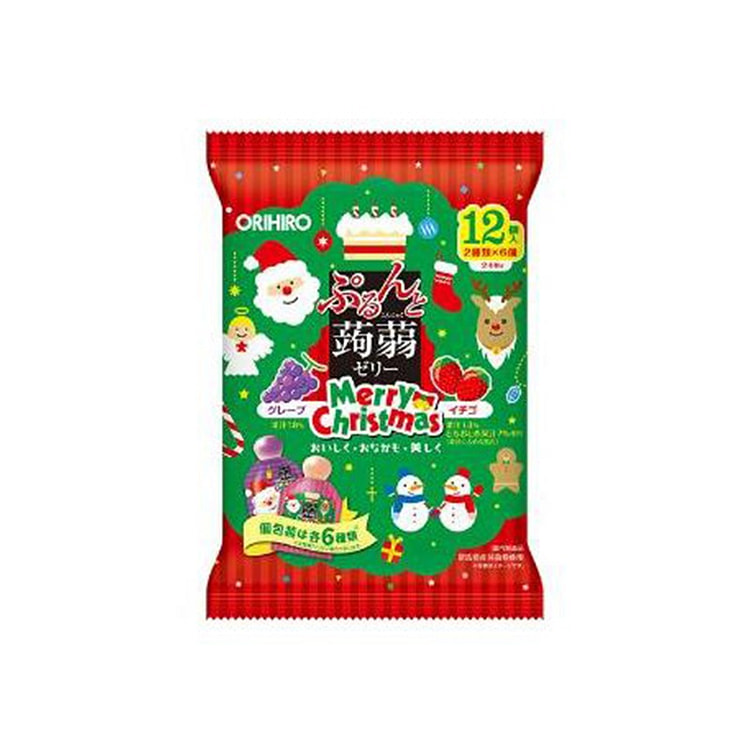 オリヒロ クリスマス限定こんにゃくゼリー ぶどういちご味 12個入