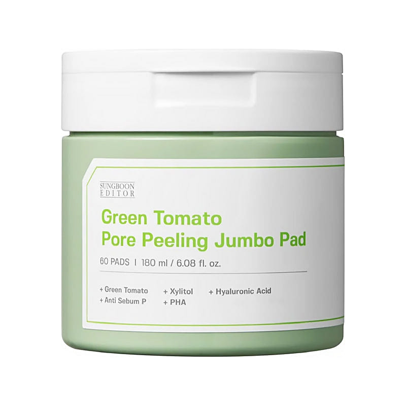 SUNGBOON EDITOR Green Tomato Pore Peeling Jumbo Pad 60 Pads 1 each