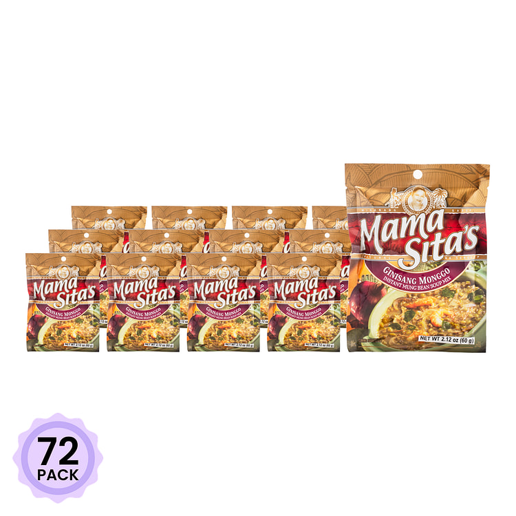 Mama Sita's 기니상 불맛 녹두 수프 베이스 믹스 2.12 온스*72 팩