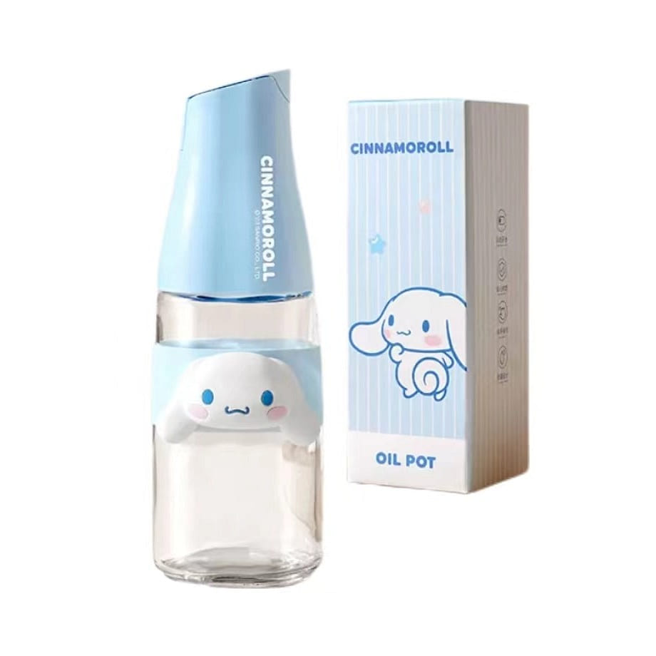 Glass Oil Can Kitchen Supplies Sealing Up 500ML-Cinnamoroll 1 each