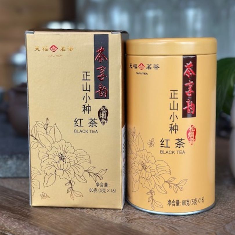 TenfuTea-Lapsang Souchong Black Tea M1 80g/Tin 1 can
