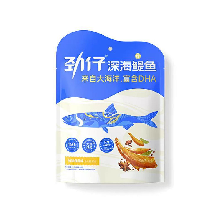 劲仔深海鳀鱼秘制卤香味58g*1袋 58 克