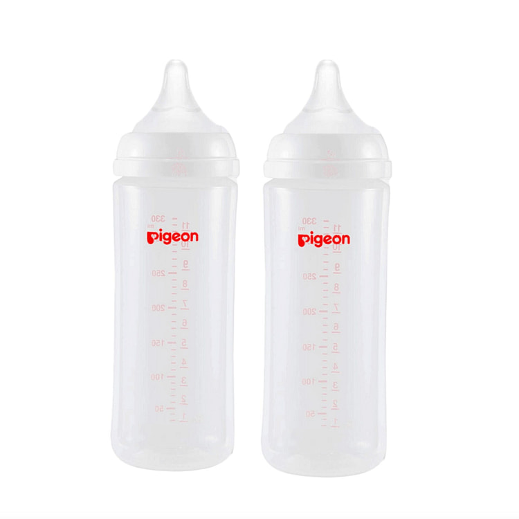 贝亲 PP奶瓶宽口径第3代 330ML 配L奶嘴 2 瓶