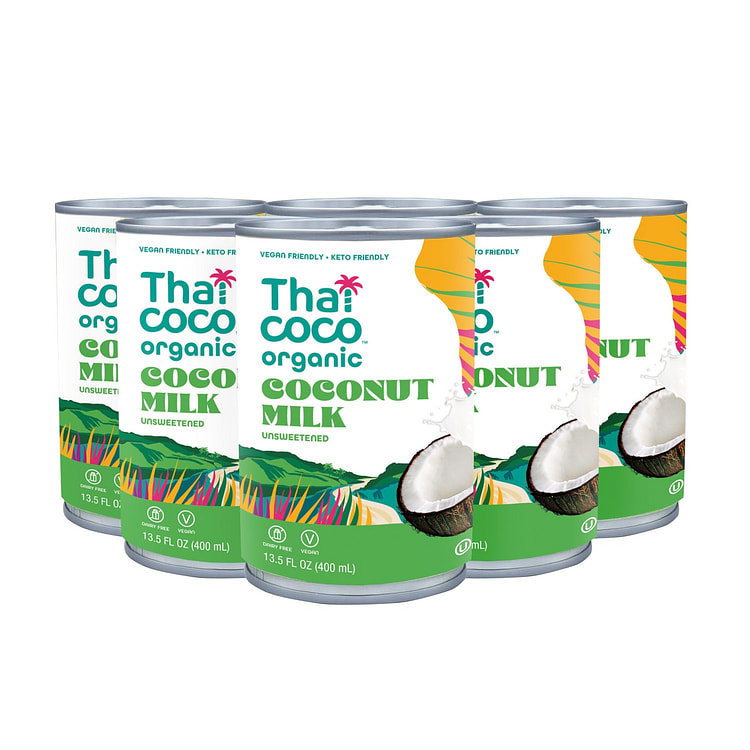 Thai Coco Organic Coconut Milk Full Fat 6 Pk 13.5 fl.oz