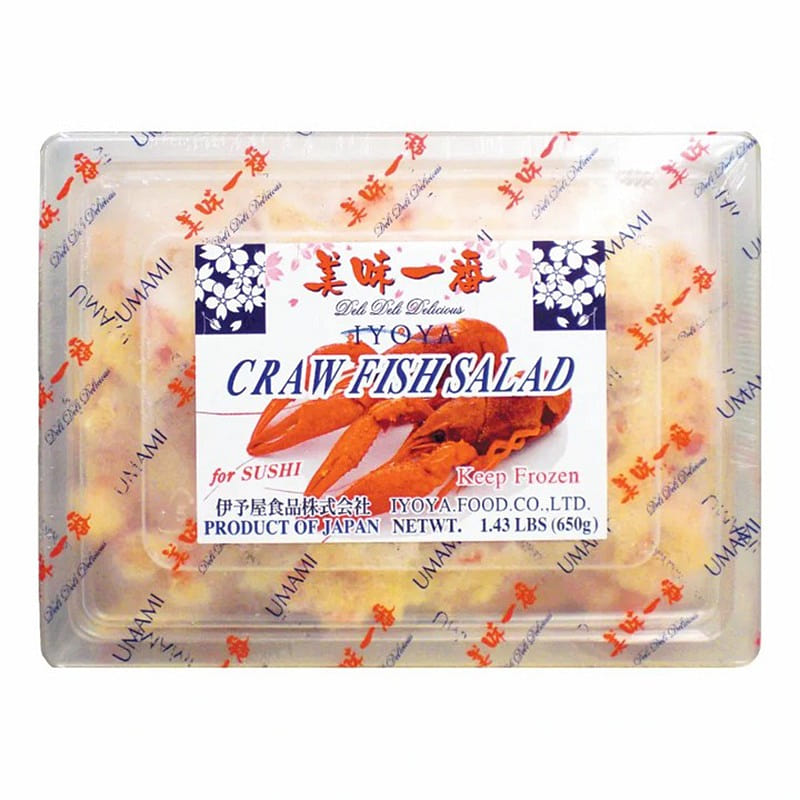 Frozen Crawfish Salad with Capelin Roe 650 g