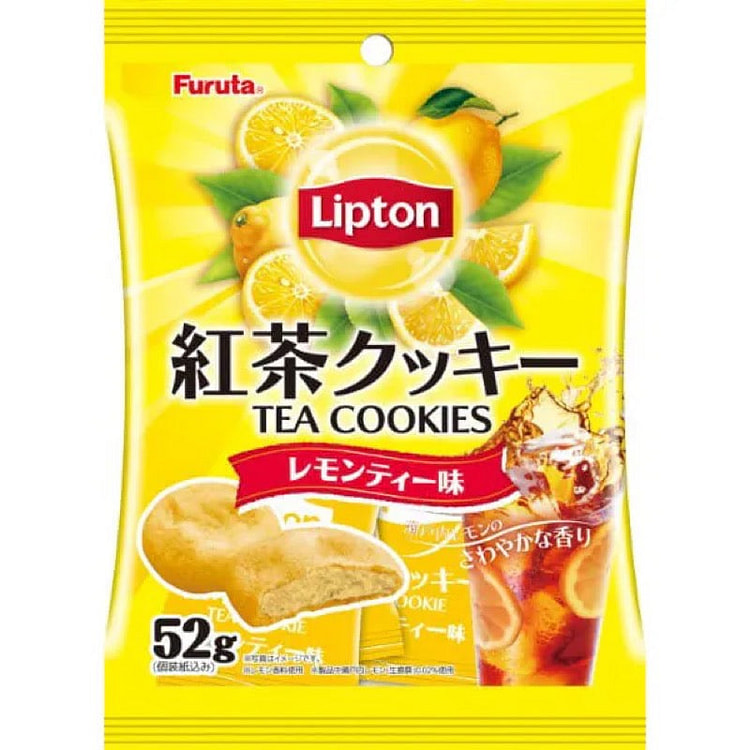 Furuta Lipton Tea Cookies, Lemon Tea Flavor, 52g 1 each