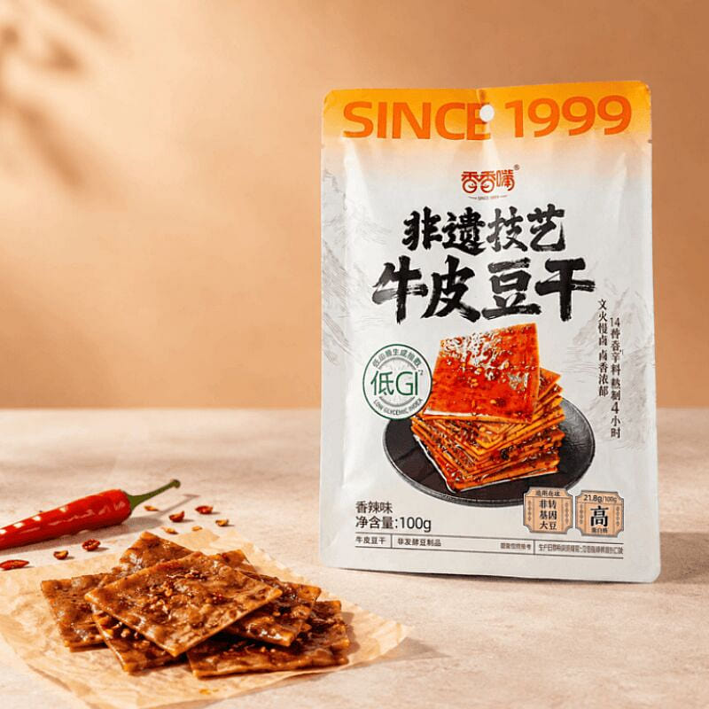 xiangxiangzui Spicy Chewy Tofu Snack 100g*1bag 100 g