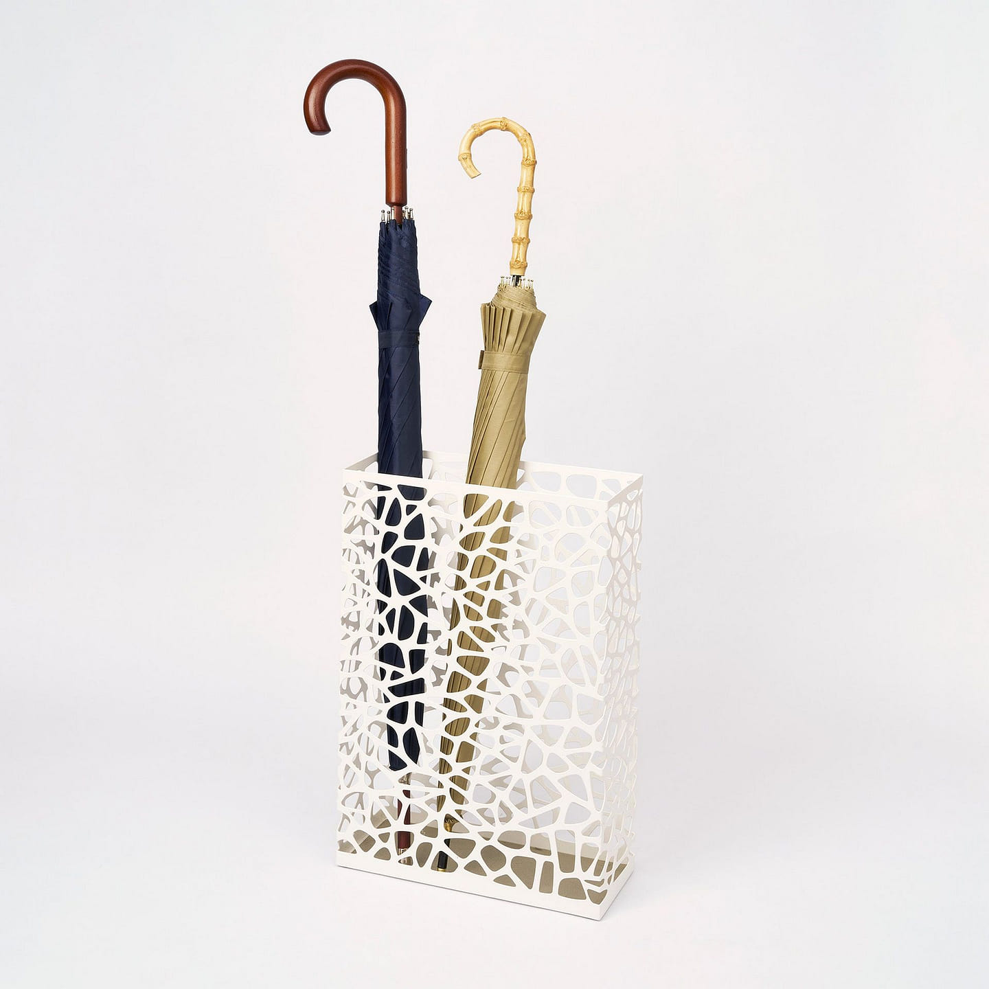 Umbrella Stand – Rectangle – Steel White 1 each