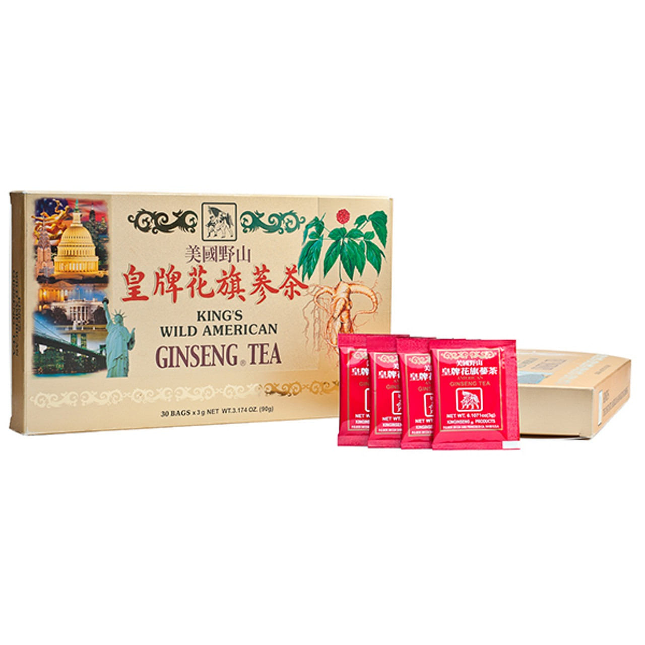 皇牌花旗蔘茶 30 包裝 90 克