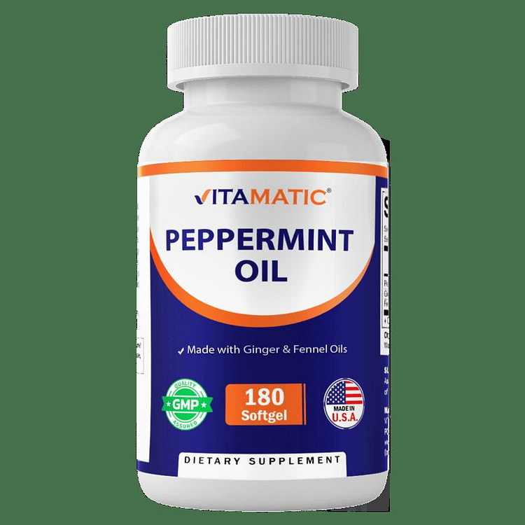 Peppermint Oil Softgels - 180 Softgels