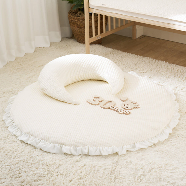 Gentle Round Rug - Ivory 110cm 1200 g