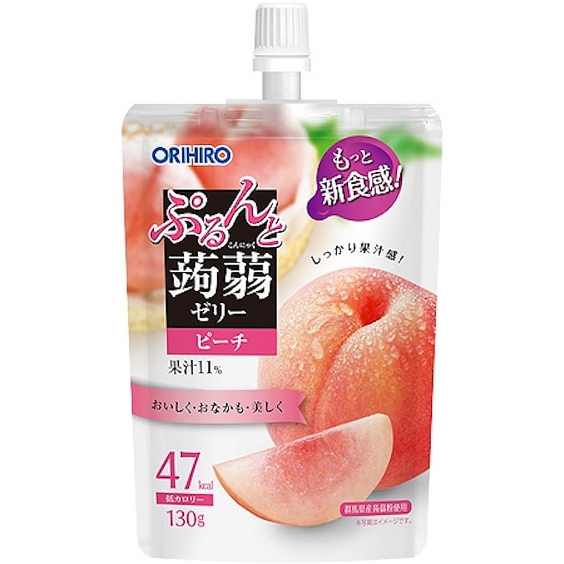 ORIHIRO Low Calories Jelly Peach Flavor 130 g