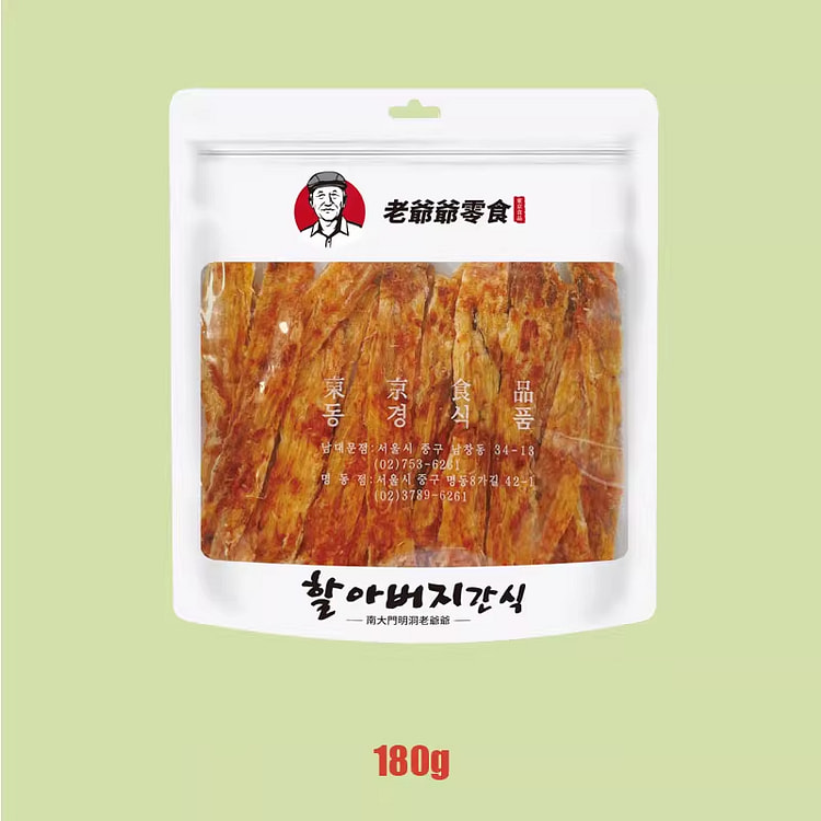 南大门明洞老爷爷 辣味鱼条安康鱼条 180g*1袋