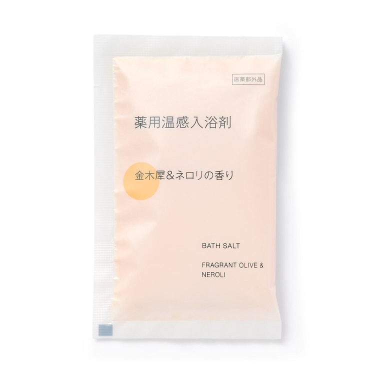 「日本直送」MUJI 无印良品 药用温感入浴剂 金木犀&橙花香味 40克