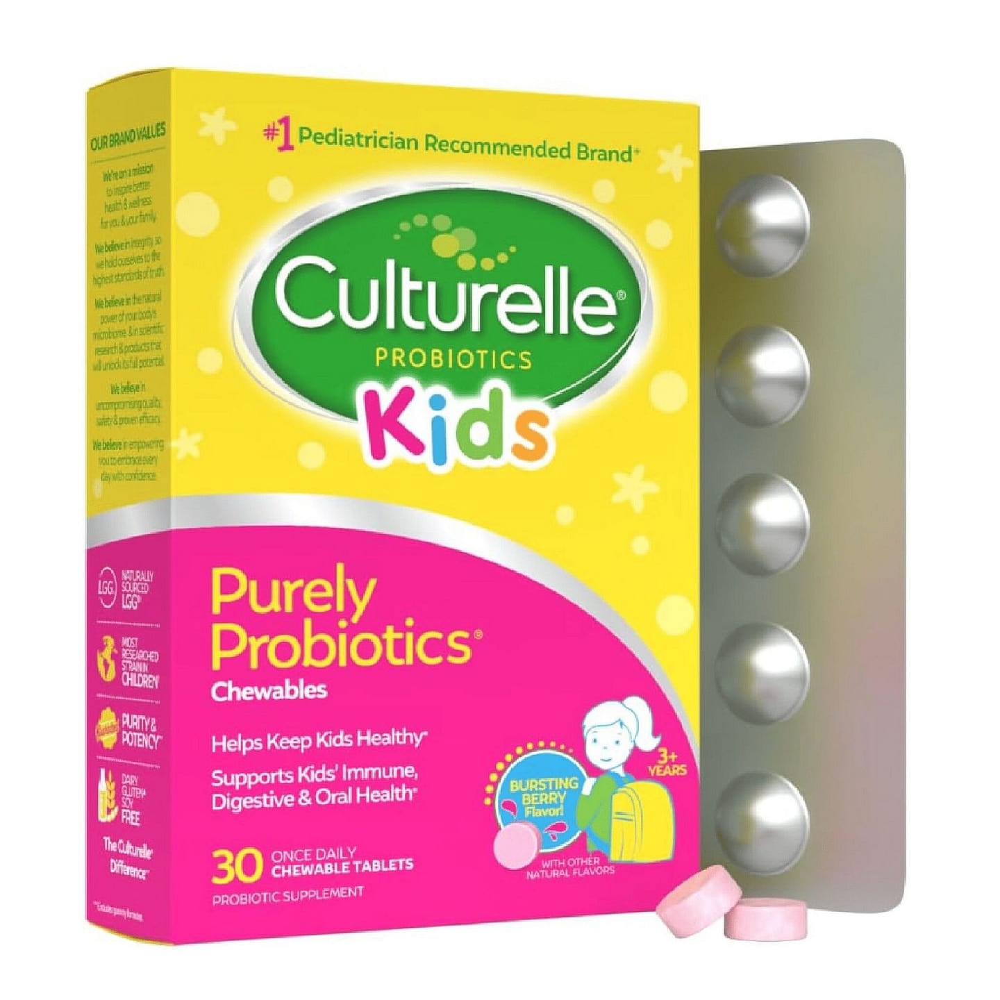 Kids Purely Probiotics Chewables 30ct 1 box