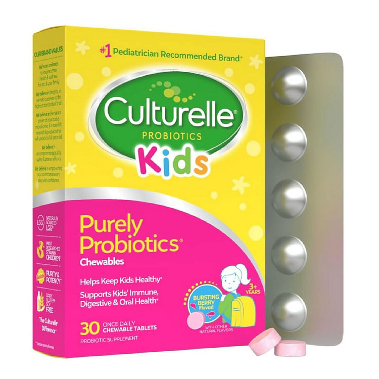 Culturelle 儿童纯益生菌咀嚼片 30粒 1 盒