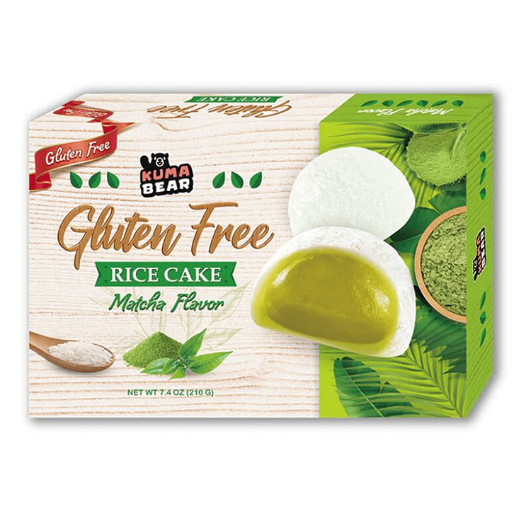 Kuma Bear Gluten Free Rice Cake-Matcha