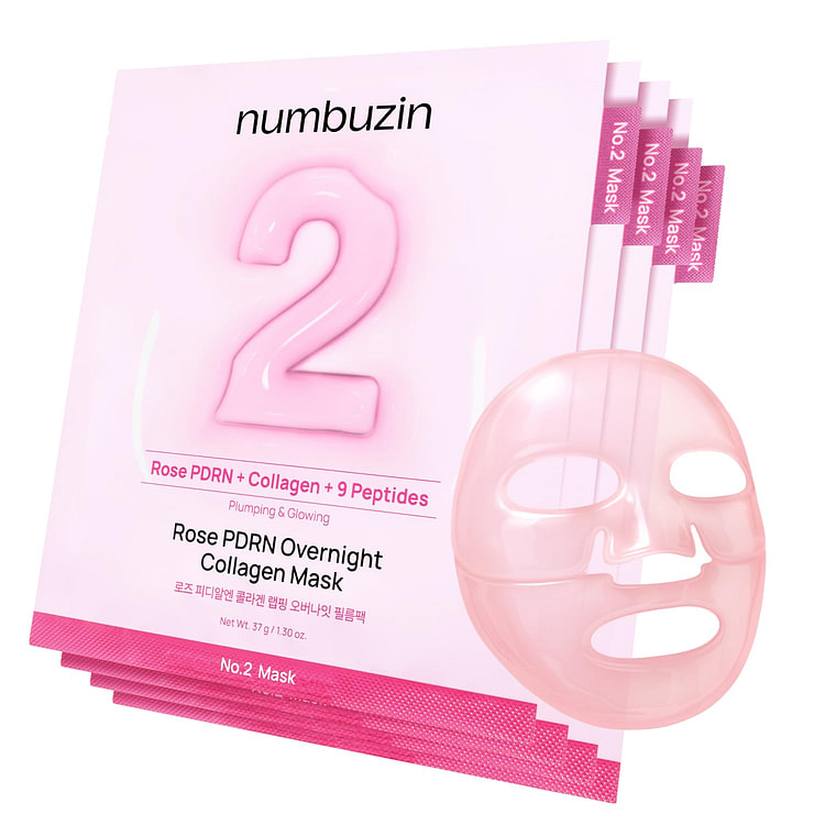 NUMBUZIN No.2 Rose PDRN Overnight Collagen Mask 1 each
