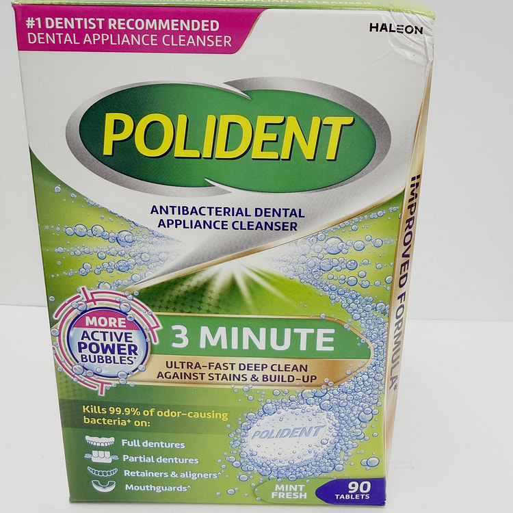Polident Dental Appliance Cleanser Tablets 90ct 1 each