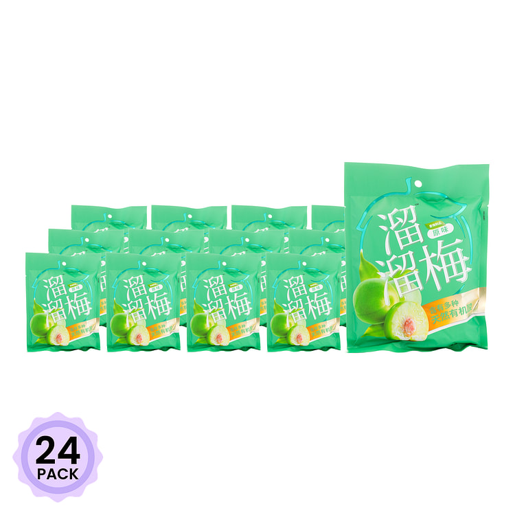 LIULIUMEI Green Plum, Original Flavor 136 g*24 pack