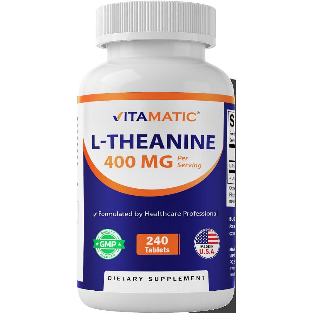 L-Theanine 400mg – 240 Tablets 1 each