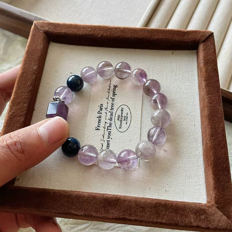 Purple Ghost Crystal Bracelet 1 Natural 1 case