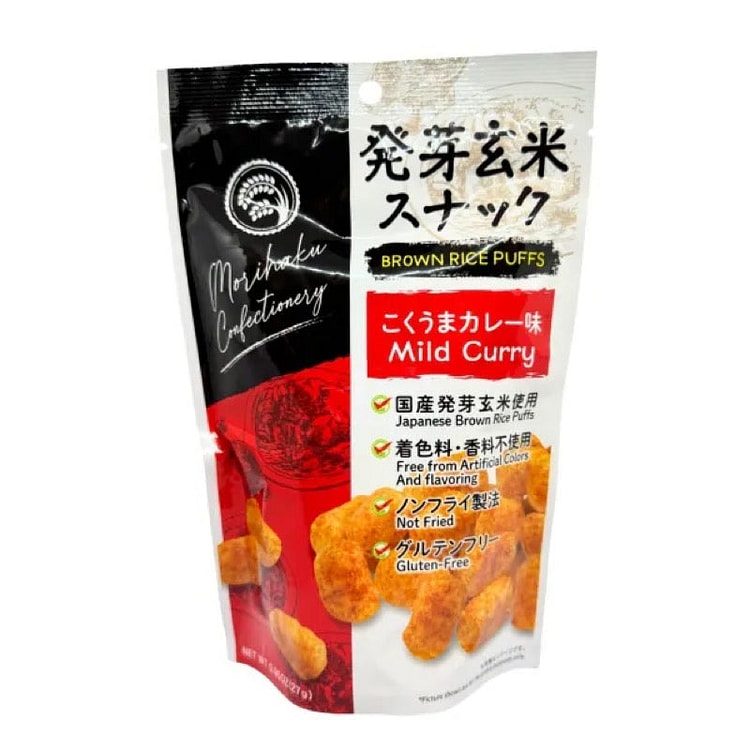 Morishiro Seika Brown Rice Snack Rich Curry 27g 1 each