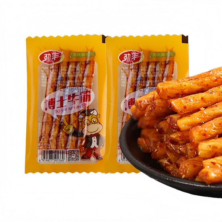 Dr. Jinfeng Beef Tendon Spicy Strips 15g 5 packs C 75 g