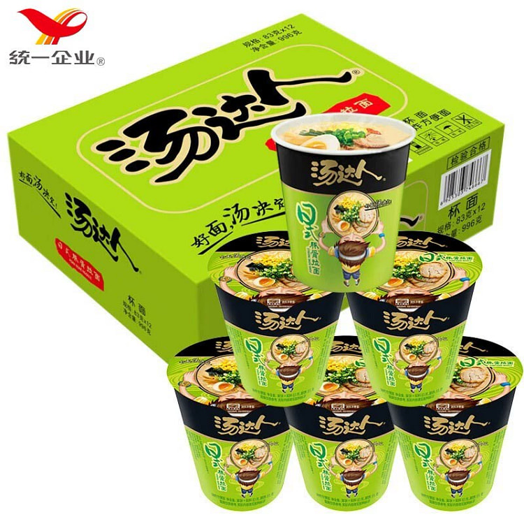 汤达人方便面桶装泡面83g*3桶