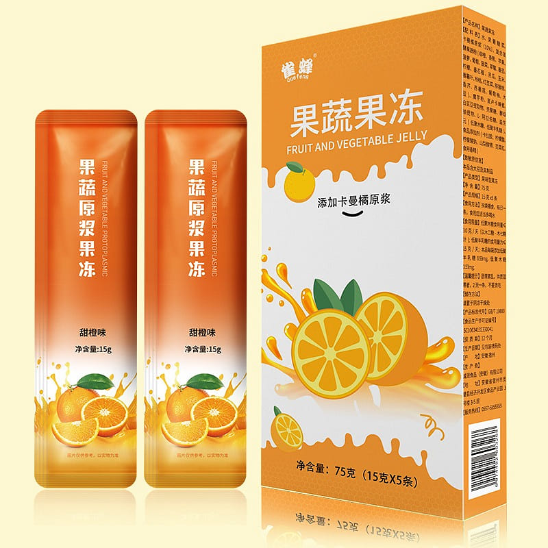 Bird’s Bee Probiotic Jelly Kaman Orange Enzyme Jelly 15gX5 Strips 1 box