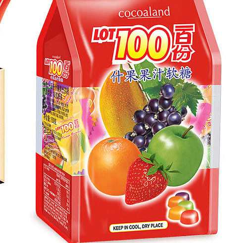 cocoaland LOT100 Fruit juice gummies QQ candysnack 150 g