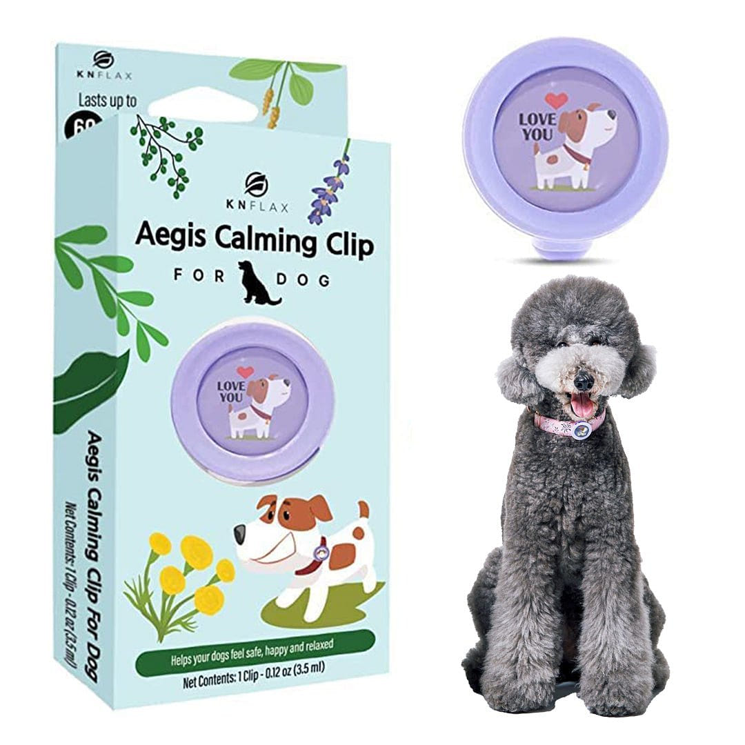 Aegis Calming Clip for Dog | 100% Natural Oil Helps your Dogs feel Safe Love You 4 lb