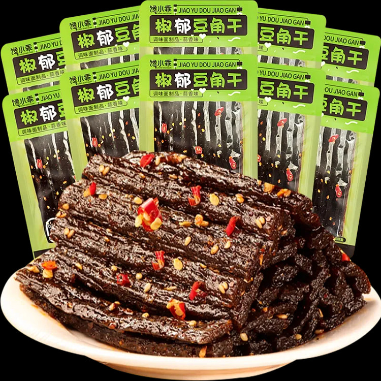 馋小乖蒜香椒郁豆角干辣条25g*10包 250 克