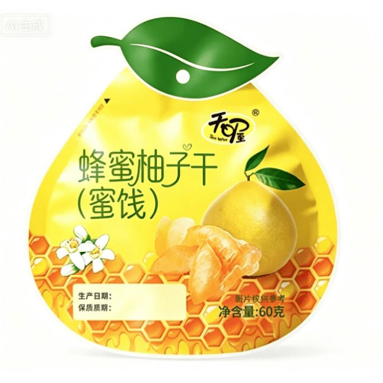 天喔 蜂蜜柚子干  60g*1袋 60 克