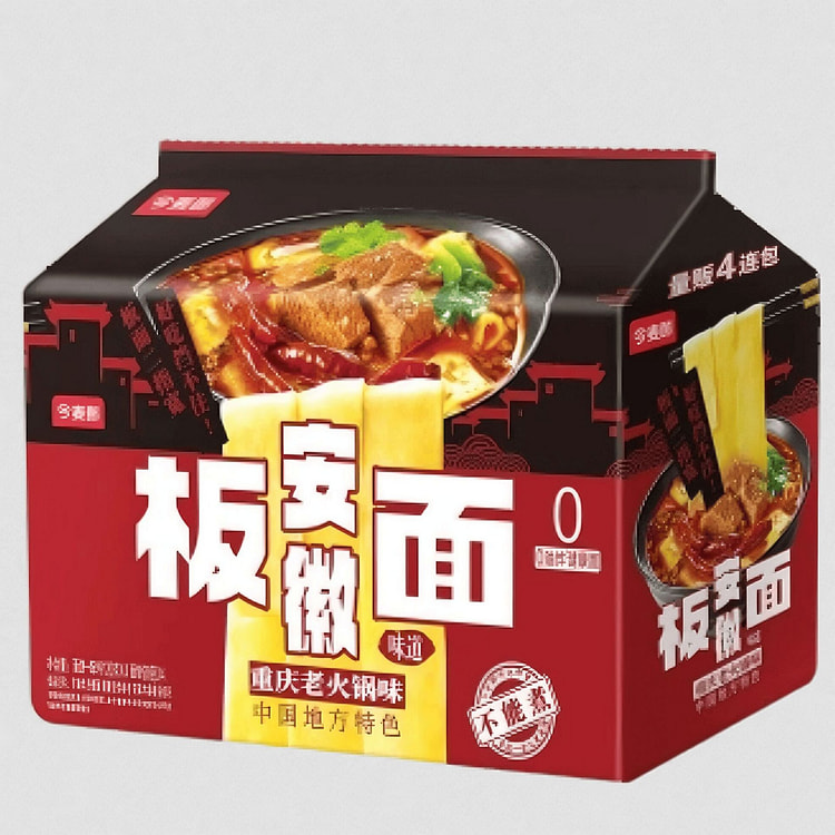 今麦郎安徽板面（重庆老火锅）120g*4袋 480 克