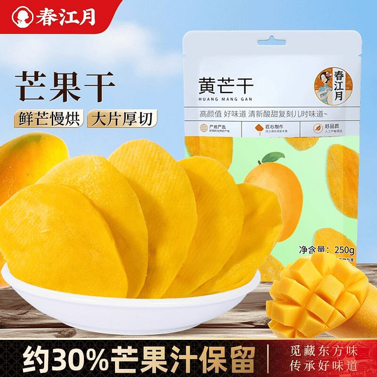 春江月芒果干零食泰国风味500g 500 克