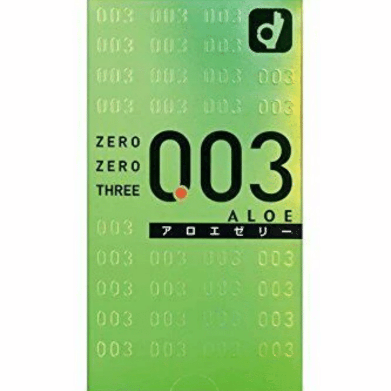 OKAMOTO 003 Aloe Ultra-Thin Condoms 10-Pack 1 カウント