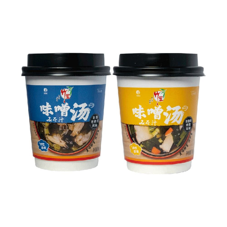 竹笙 速食味噌汤 (杏鲍菇鲜蔬/蛤蜊裙带菜风味)